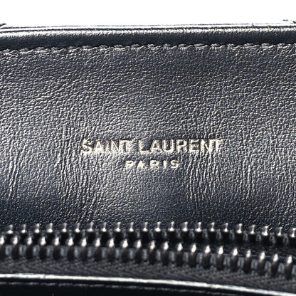 Saint Laurent Calfskin Y Quilted Monogram Monochrome Medium Loulou Chain Satchel Black 5 of 8