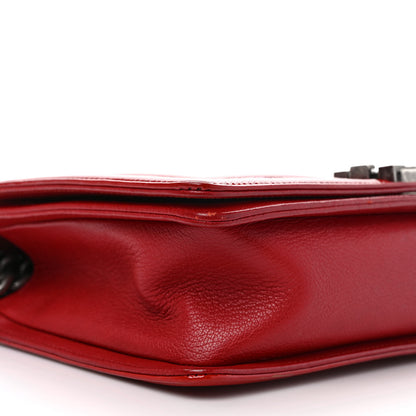 Chanel Patent Goatskin Quilted New Medium Boy Flap Red 7 of 10