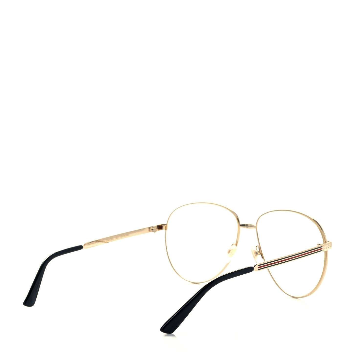 Aviator Eyeglasses GG0138S Gold Black