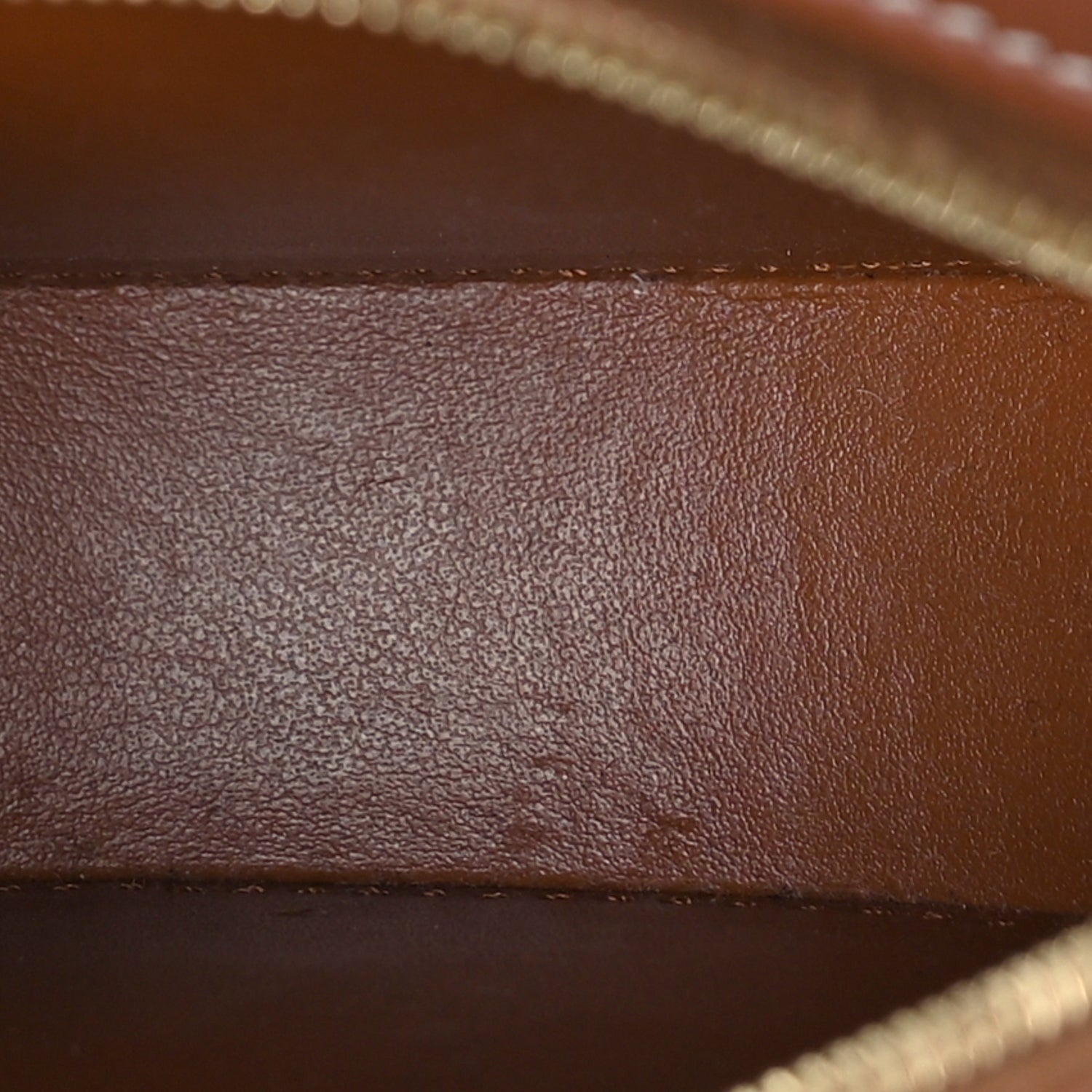 Celine Smooth Calfskin Cuir Small Triomphe Oval Crossbody Purse Tan 4 of 7