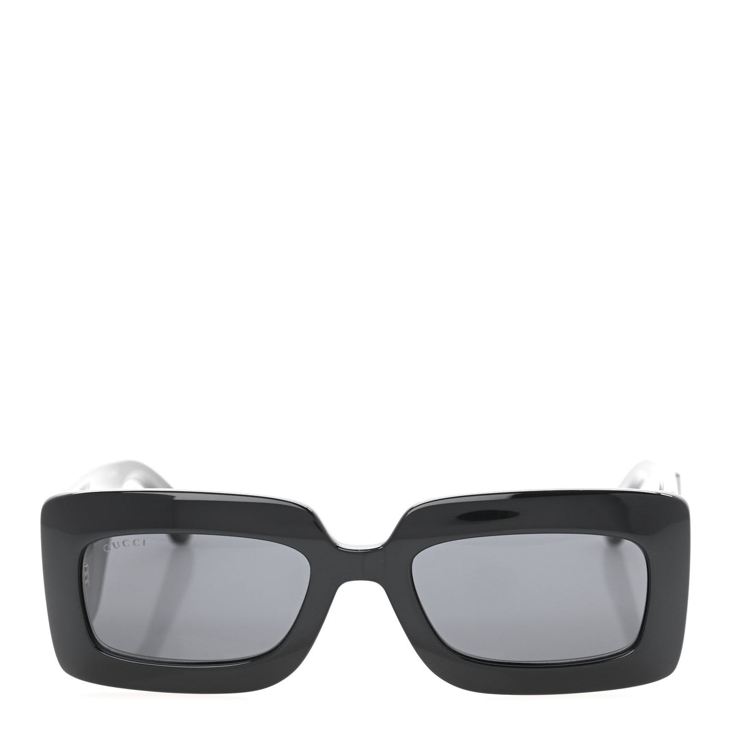 Oversized Rectangular Acetate Frame GG Marmont Logo Sunglasses GG0811S Black