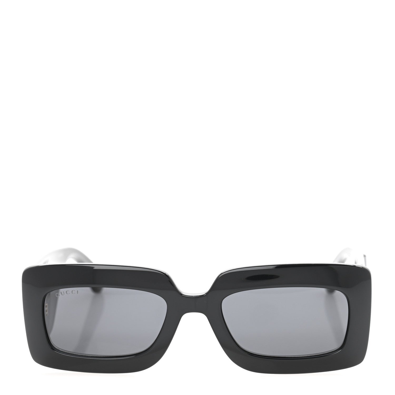 Gucci Oversized Rectangular Acetate Frame GG Marmont Logo Sunglasses GG0811S Black 2 of 7