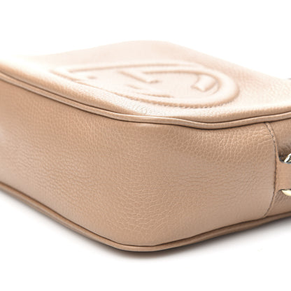 Gucci Pebbled Calfskin Small Soho Disco Bag Camelia 9 of 10