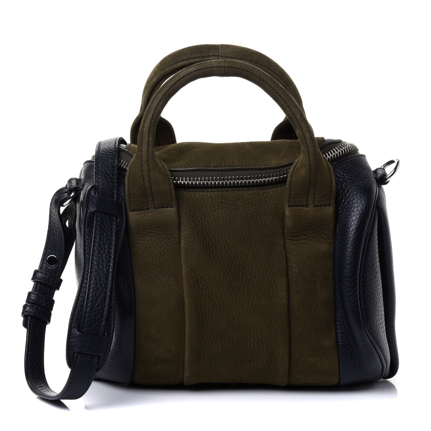 Nubuck Soft Pebbled Calfskin Rockie Dark Grass