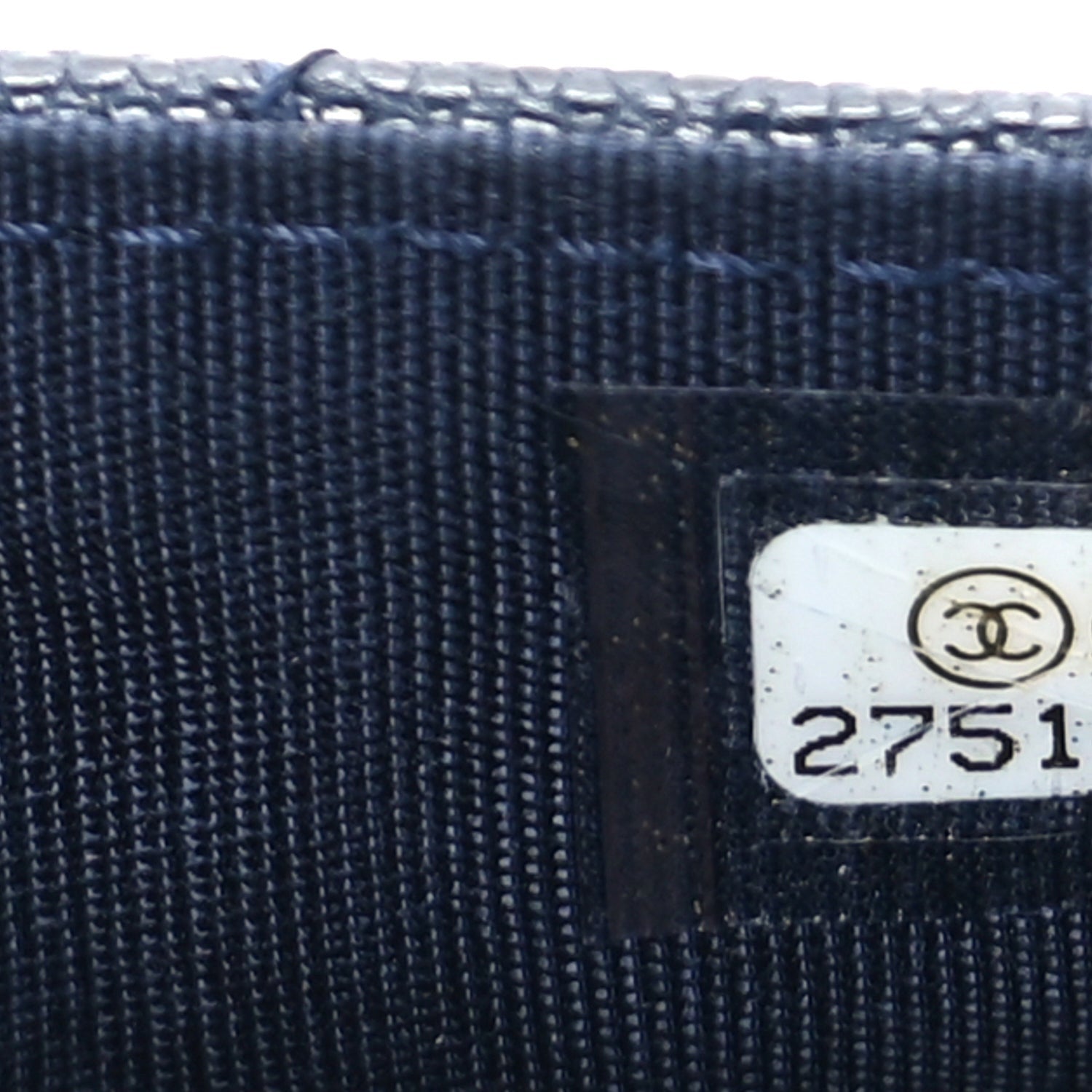 Chanel Caviar Quilted Boy Flap Card Holder Navy 7 of 7