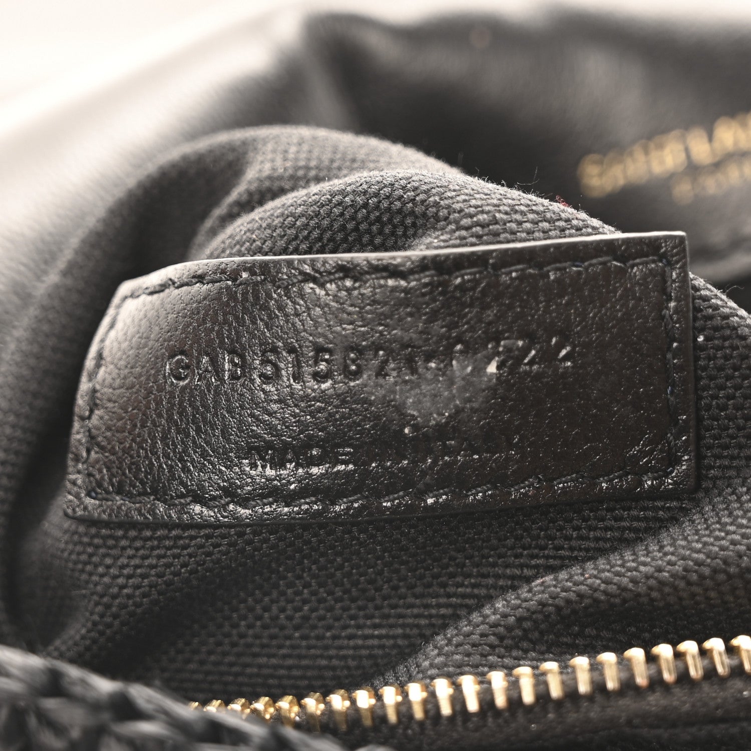 Saint Laurent Raffia Monogram Medium Jamie Black 7 of 10