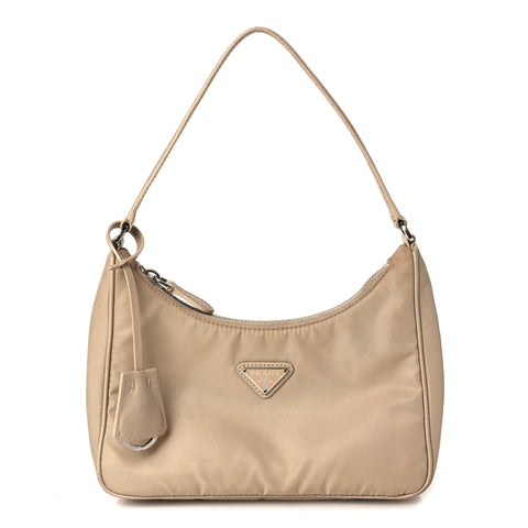 Re-Nylon Saffiano Mini Re-Edition 2005 Bag Deserto