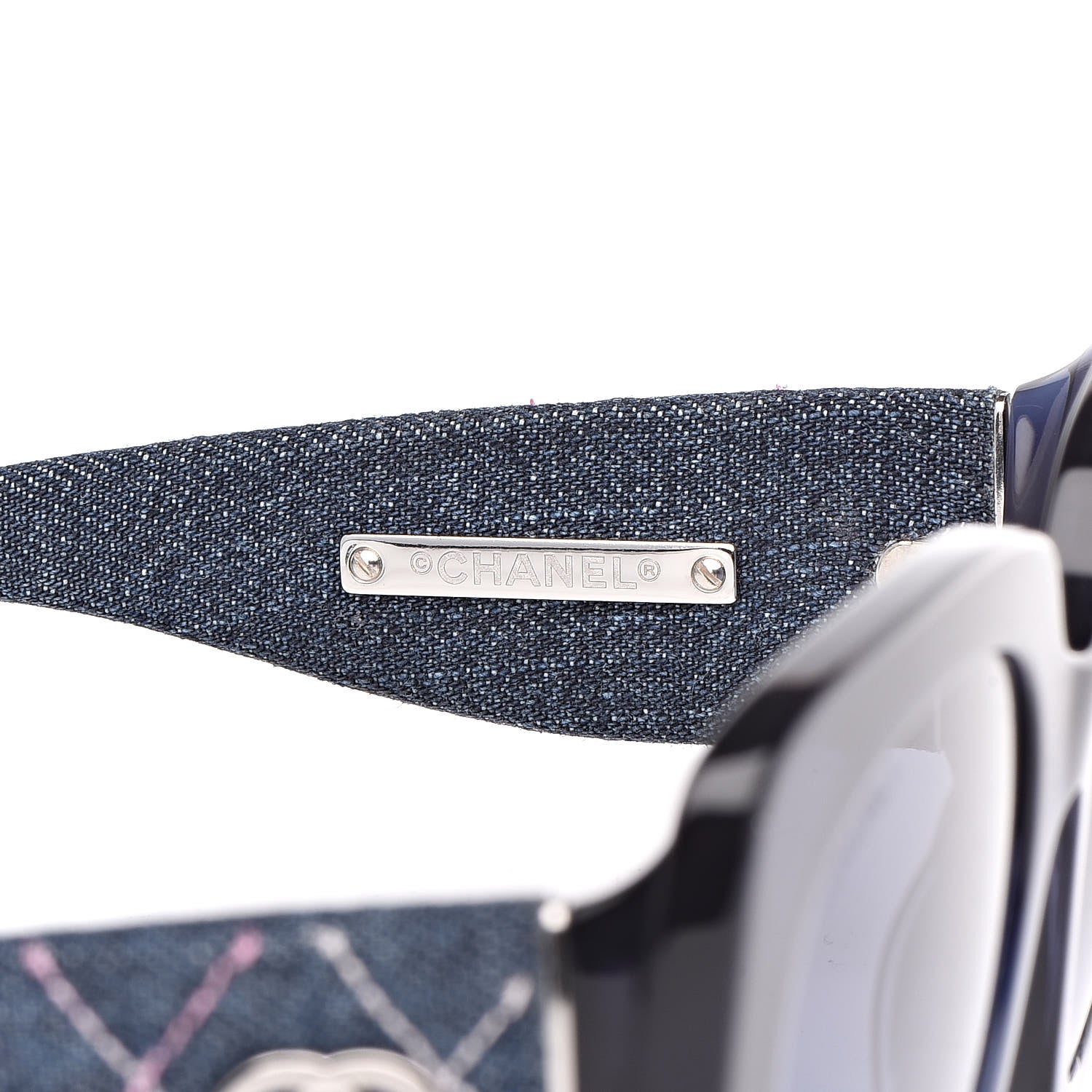 Chanel Denim Rectangle Sunglasses 5406 Blue 6 of 8