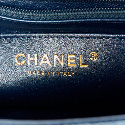 Chanel Washed Denim Quilted Mini Rectangular Flap Blue 7 of 15