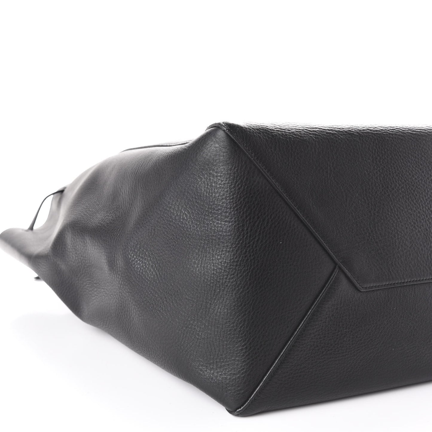 Soft Grained Calfskin Medium Belt Cabas Phantom Black