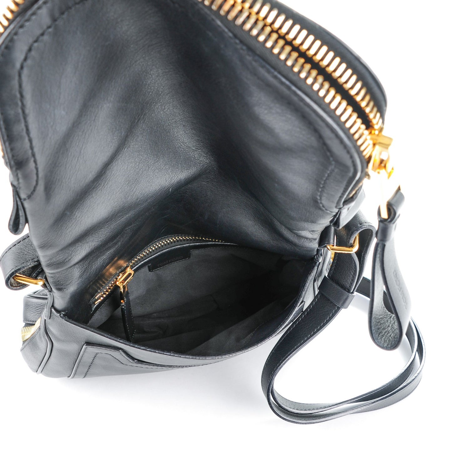 Grained Calfskin Medium Jennifer Crossbody Bag Black