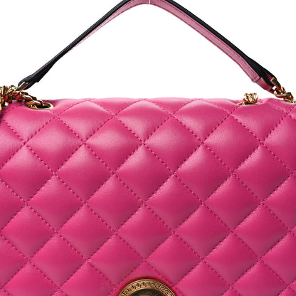 Versace Nappa Quilted Medusa Chain Crossbody  Pink 6 of 8