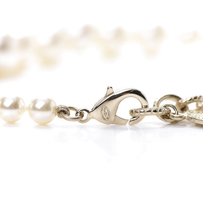 Chanel Pearl CC 100th Anniversary Necklace Light Gold 4 of 6