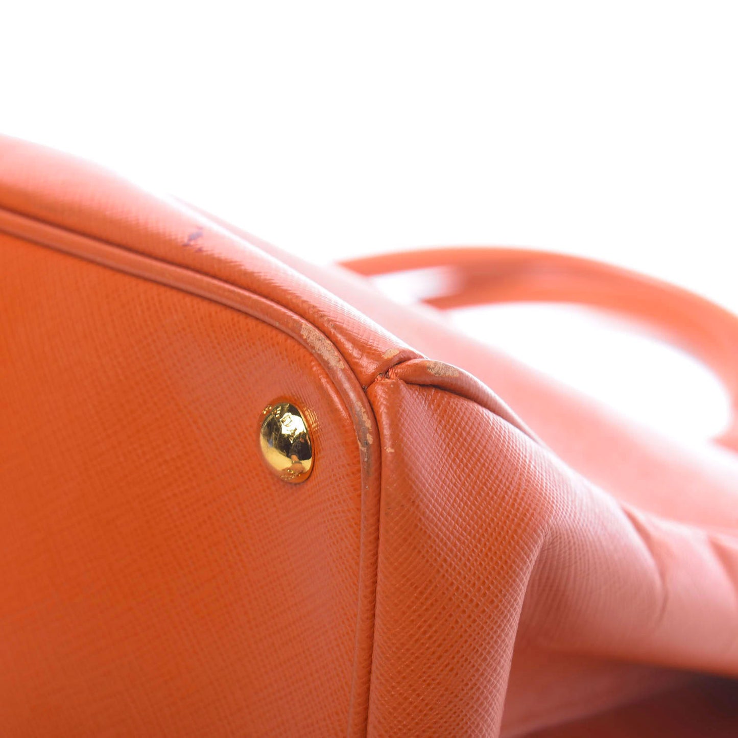 Saffiano Lux Large Tote Papaya