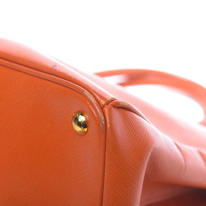 Prada Saffiano Lux Large Tote Papaya 9 of 17