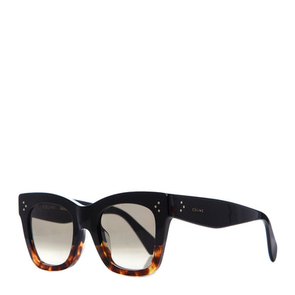 Celine Catherine Sunglasses CL 41098/F/S Black Havana 1 of 7