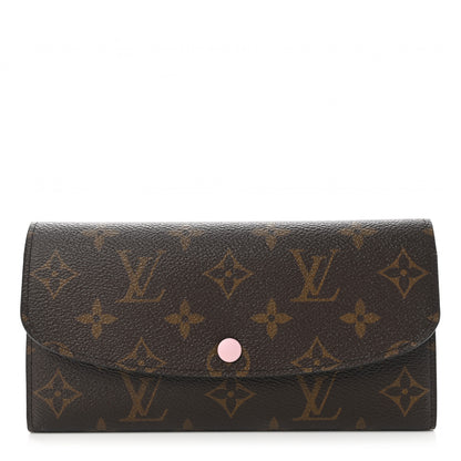 Louis Vuitton Monogram Emilie Wallet Rose Ballerine 1 of 8