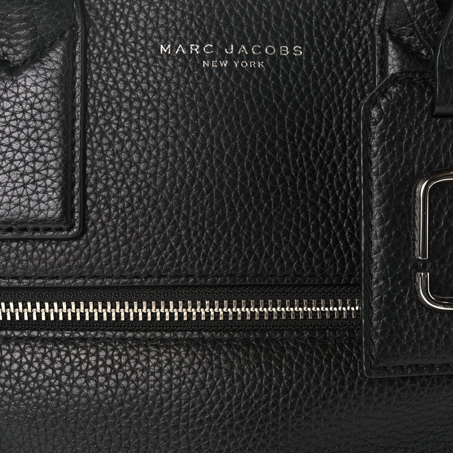 Marc Jacobs Grained Calfskin Satchel Bag Black 6 of 8