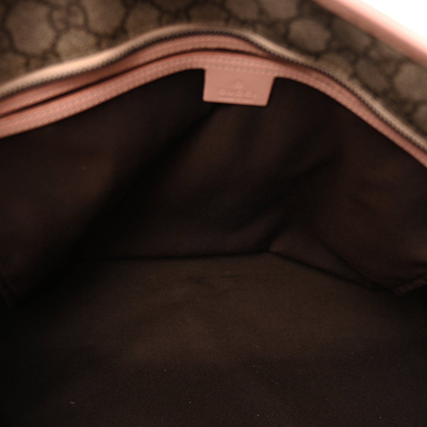 GG Supreme Monogram Medium Zippered Shopping Tote Pink