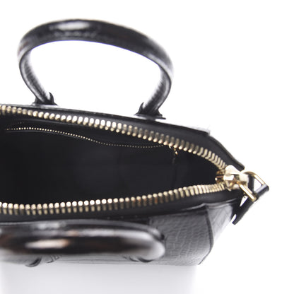 Givenchy Calfskin Crocodile Embossed Mini Antigona Black 4 of 7