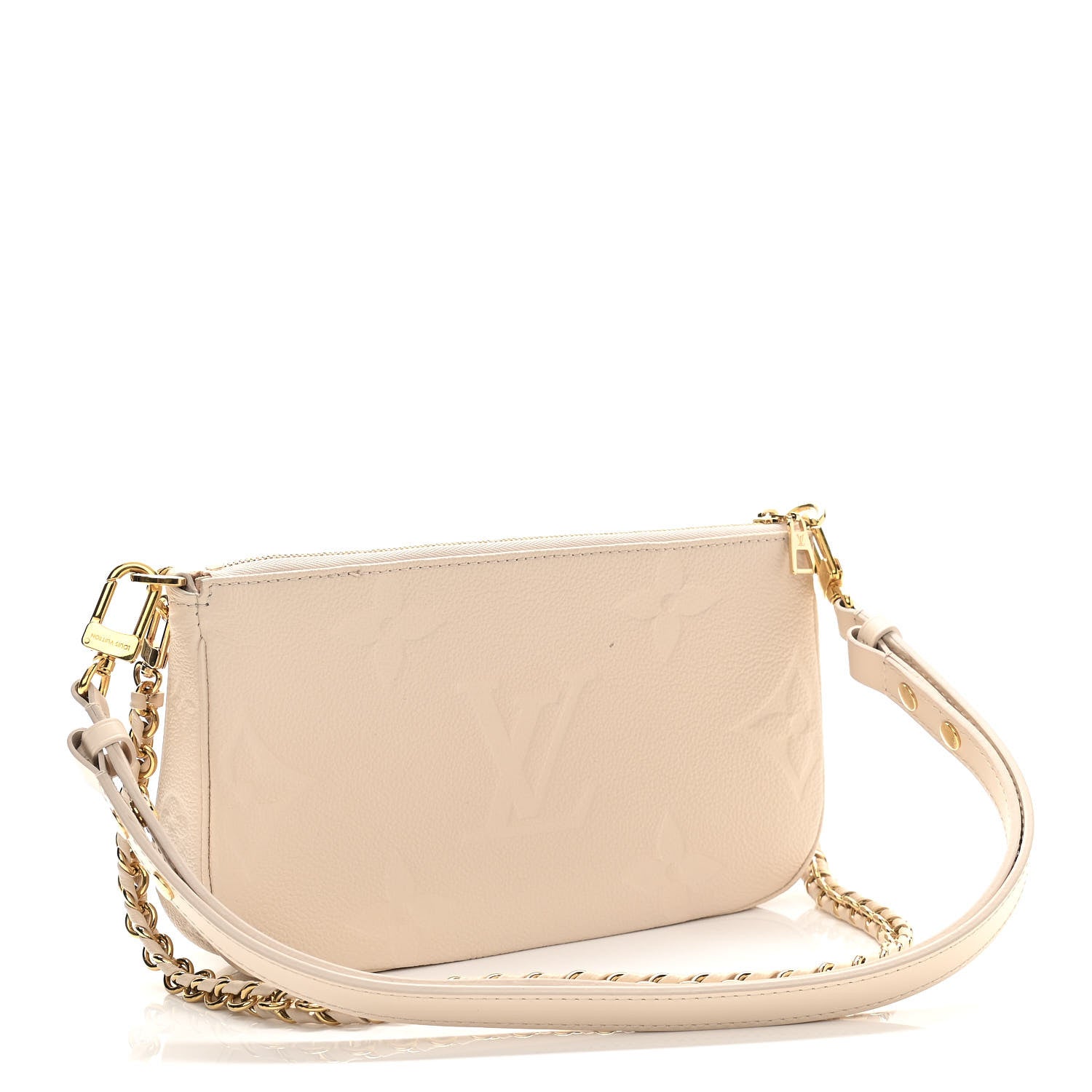 Louis Vuitton Empreinte Monogram Giant Multi Pochette Accessories Cream 3 of 12