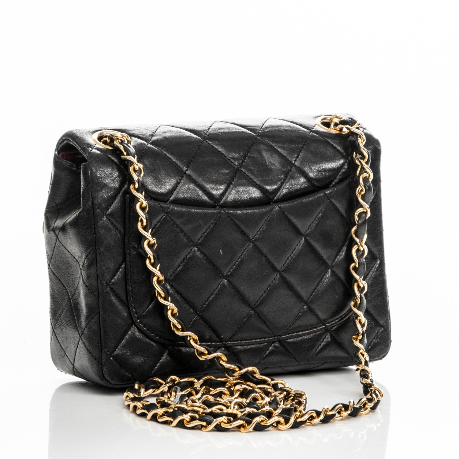 Chanel Lambskin Quilted Mini Square Flap Black 3 of 7