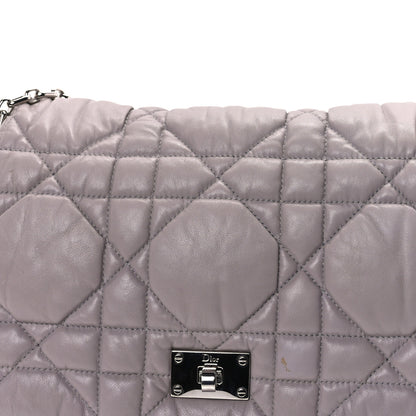 Christian Dior Lambskin Cannage Small Milly La Foret Shoulder Bag Grey 6 of 8