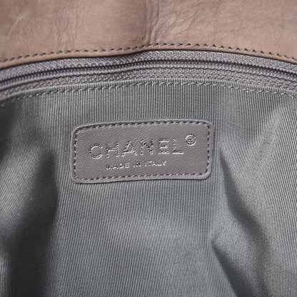 Chanel Nubuck Quilted Chain Around Maxi Flap Grey 6 of 10