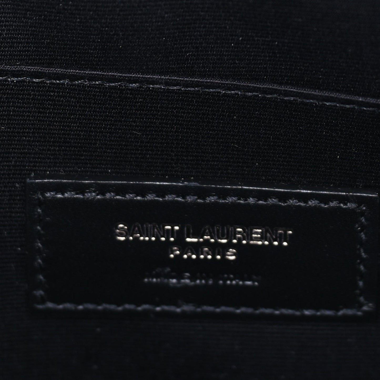 Calfskin Crocodile Embossed Tablet Pouch  Black
