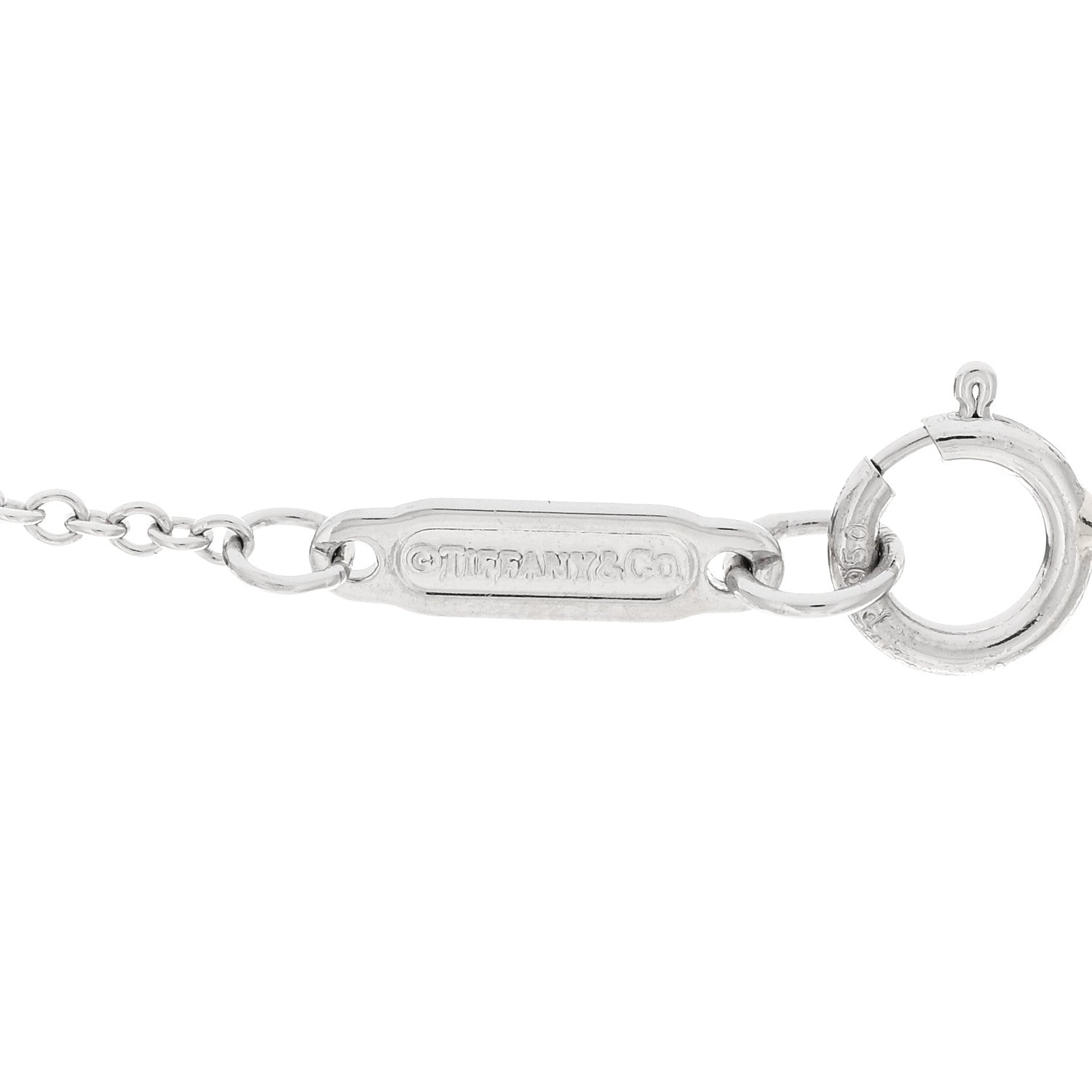 Tiffany Platinum Diamond Infinity Pendant Necklace 3 of 4