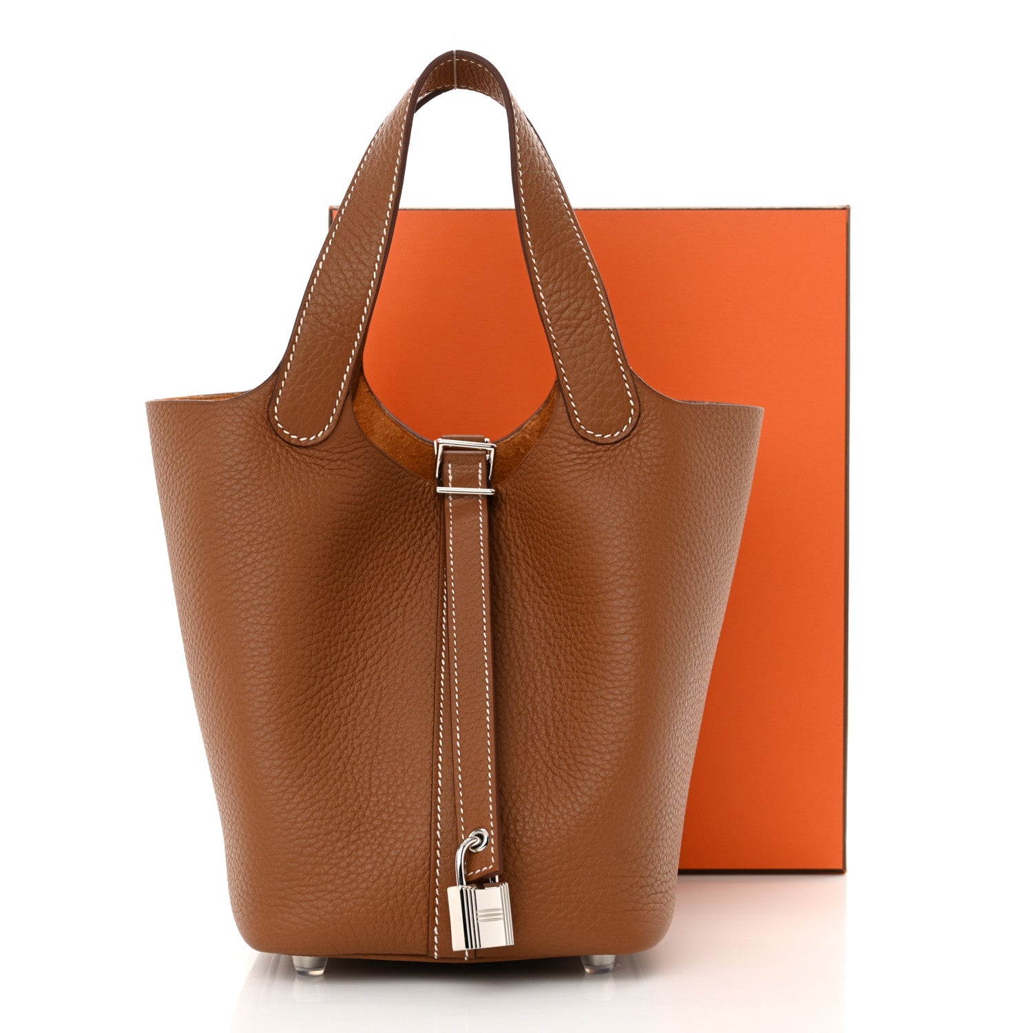 Hermes Taurillon Clemence Picotin Lock 18 PM Gold 11 of 11