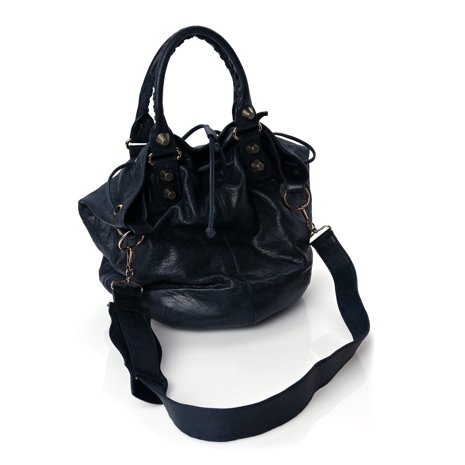 Balenciaga Agneau Giant 21 Rose Gold Hardware Pompon Marine 2 of 8