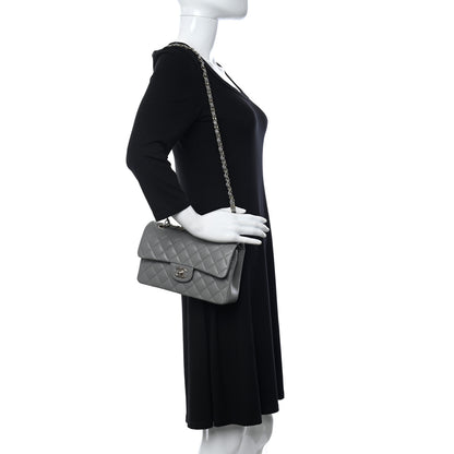 Chanel Caviar Quilted Small Double Flap Grey 3 of 11