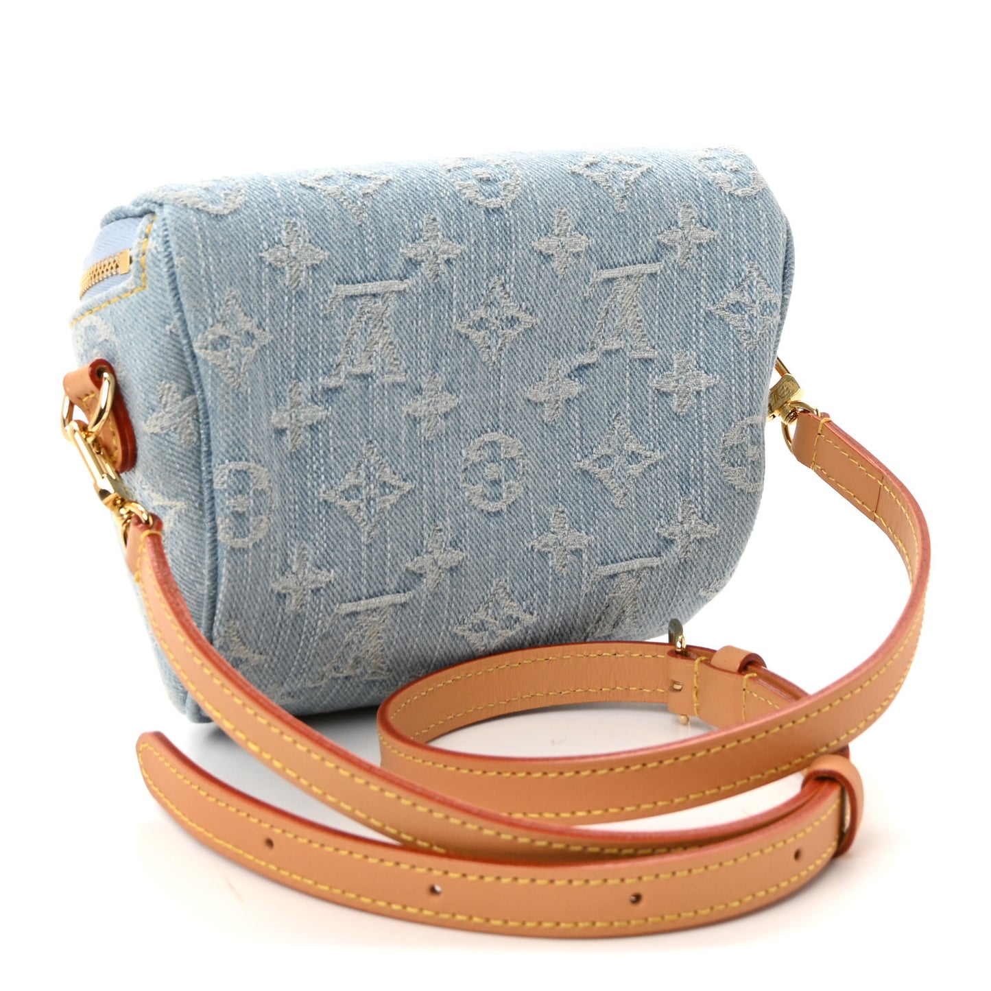 Monogram Denim Mini Bumbag Sky Blue