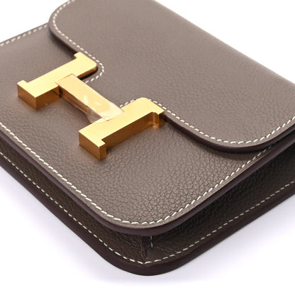 Hermes Evercolor Constance Slim Wallet  Etoupe 8 of 8