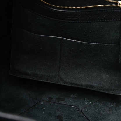 Celine Soft Grained Calfskin Small Belt Cabas Phantom Black 6 of 12