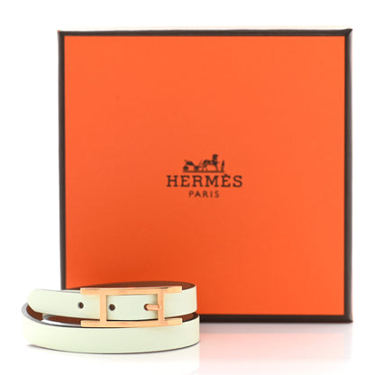 Hermes Swift Behapi Double Tour Bracelet T3 Vert Fizz 8 of 8