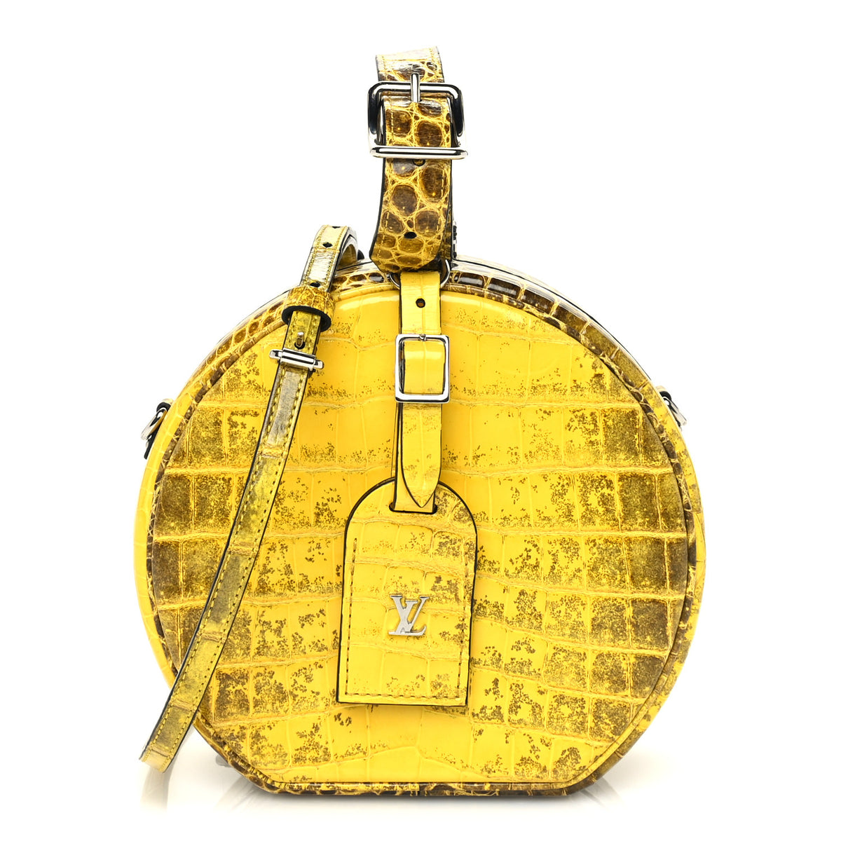 Louis Vuitton Crocodile Petite Boite Chapeau Jaune 1 of 8
