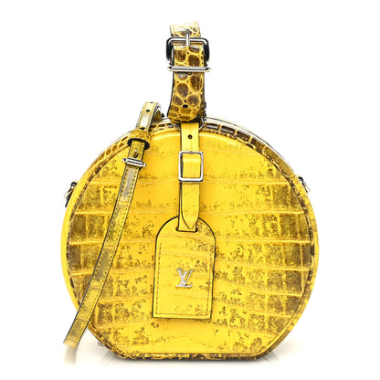 Louis Vuitton Crocodile Petite Boite Chapeau Jaune 1 of 8