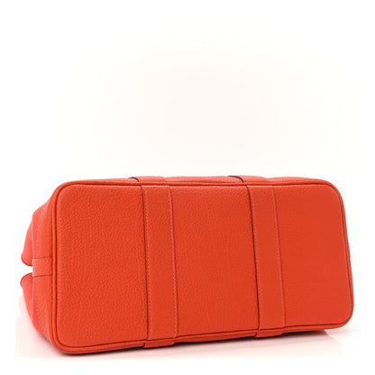 Hermes Toile Officier Negonda Garden Party 30 TPM Rouge Tomate Capucine 3 of 8