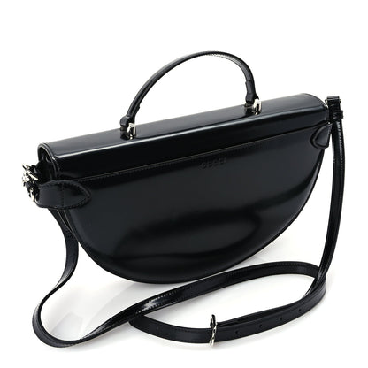Gucci Matelasse GG Marmont Half Moon Top Handle Bag Black 2 of 10