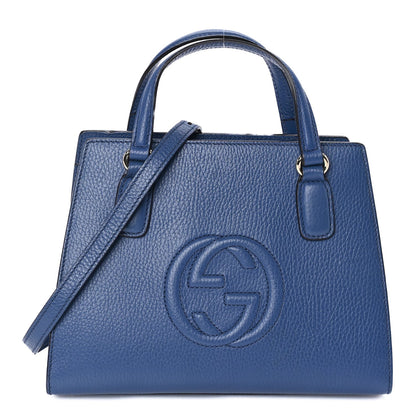 Gucci Dollar Calfskin Medium Soho Top Handle Satchel Caspian 1 of 8