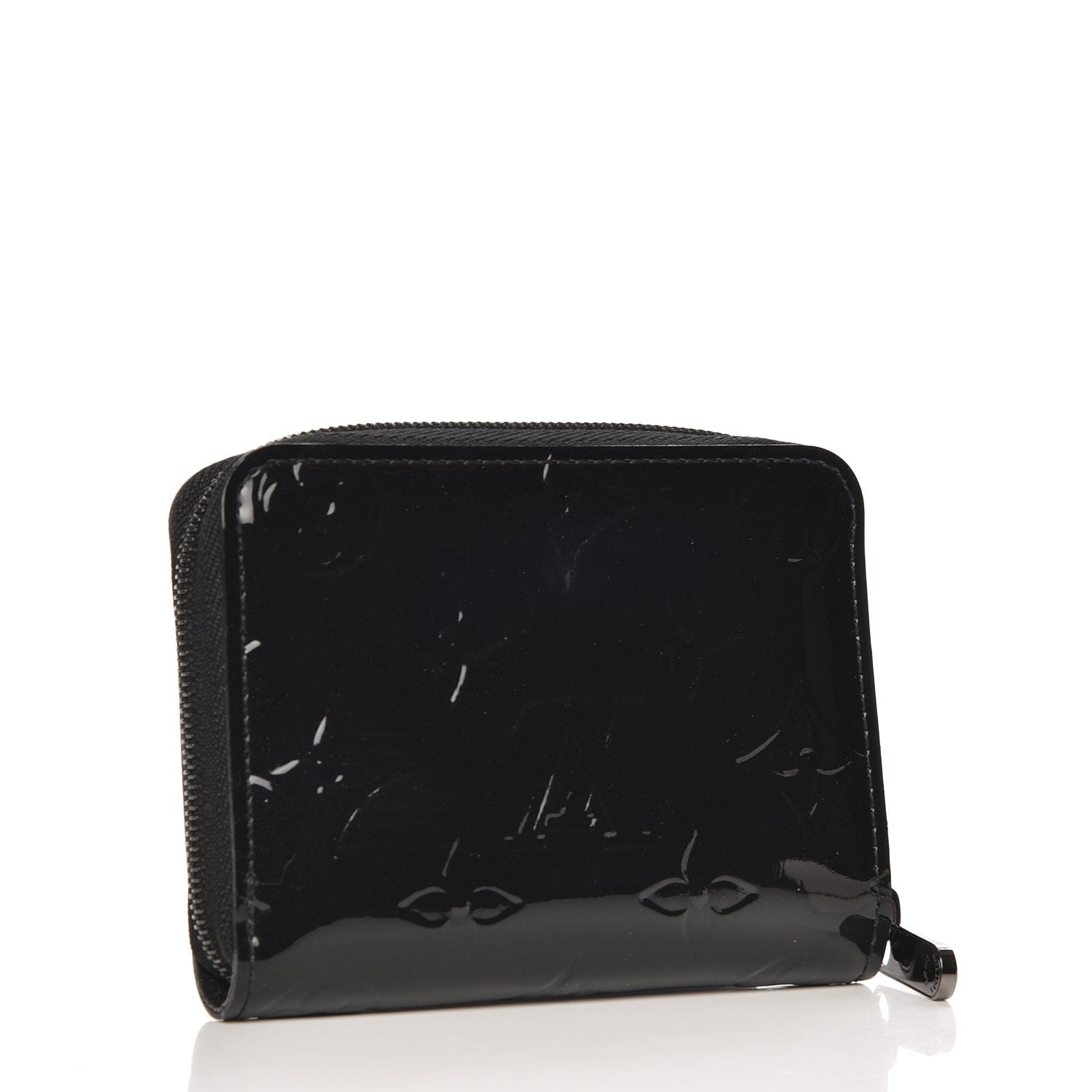 Louis Vuitton Vernis Zippy Coin Purse Wallet Noir Magnetique 3 of 8