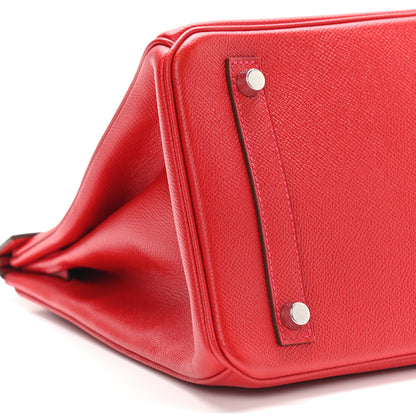 Hermes Epsom Birkin 30 Rouge Casaque 7 of 9