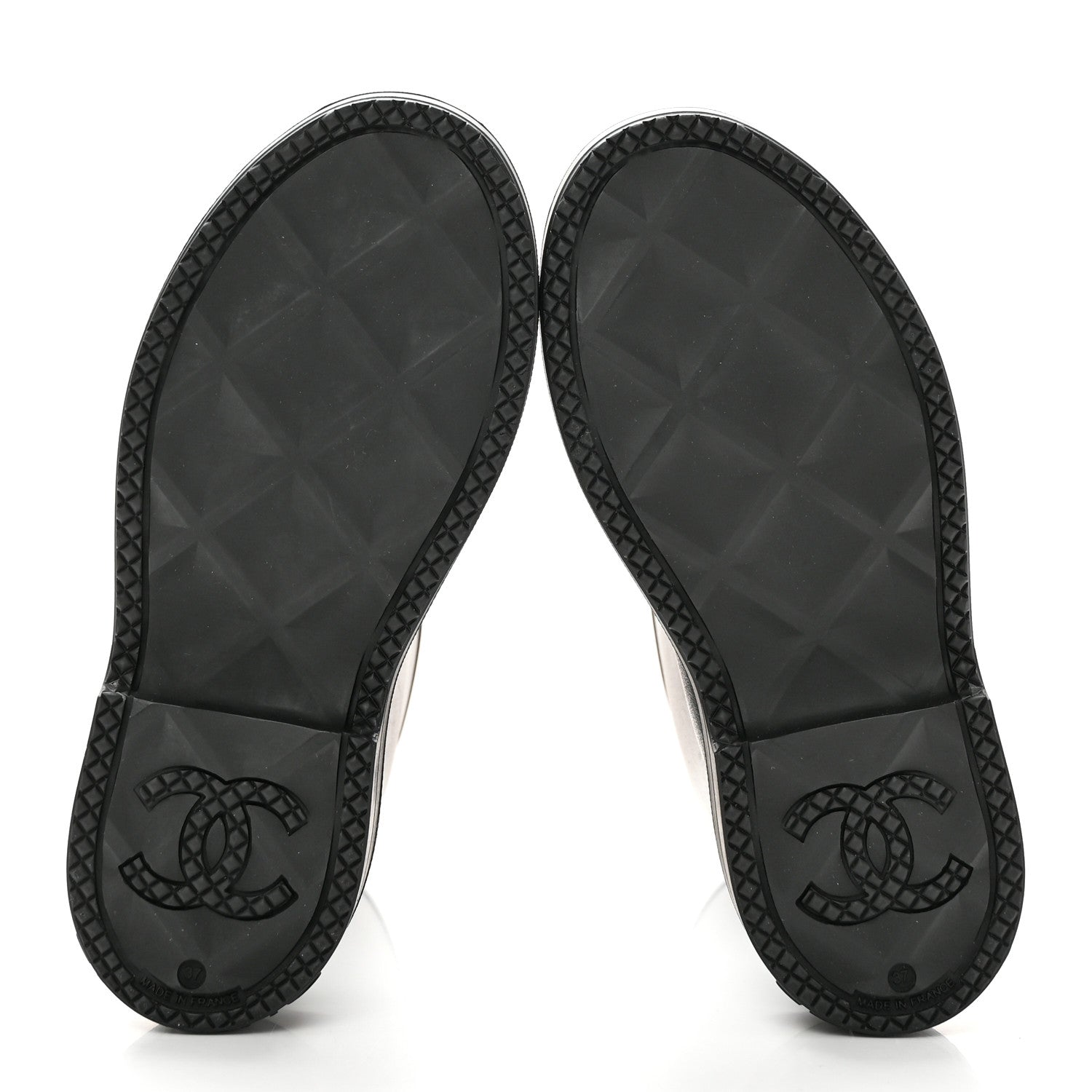 Chanel Caoutchouk CC High Boots 37 Black 6 of 17