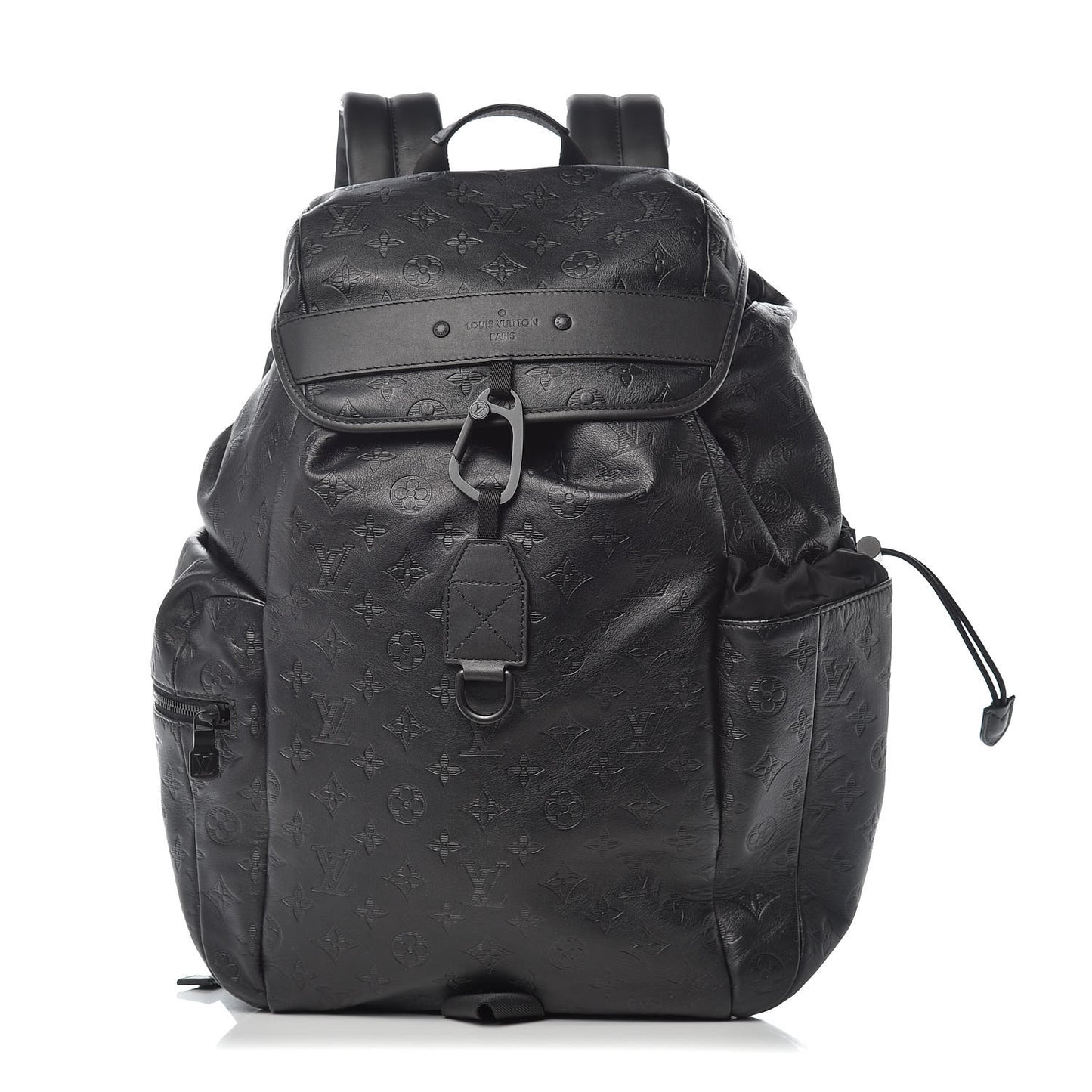 Calfskin Monogram Shadow Discovery Backpack Black