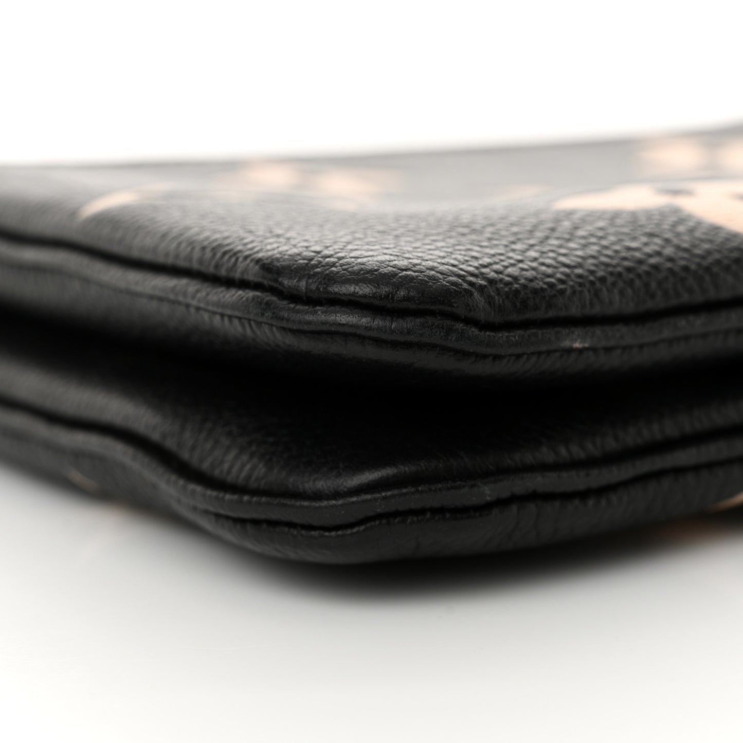 Empreinte Monogram Giant Double Zip Pochette Black Cream