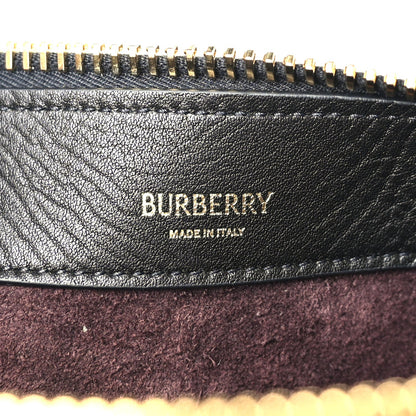 Burberry Grainy Calfskin Medium Knight Bag Black 5 of 8