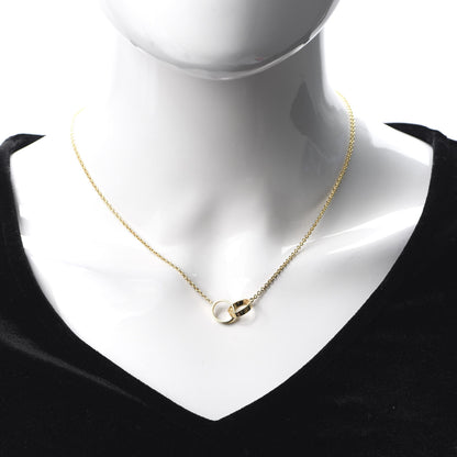 Cartier 18K Yellow Gold Interlocking LOVE Necklace 2 of 8