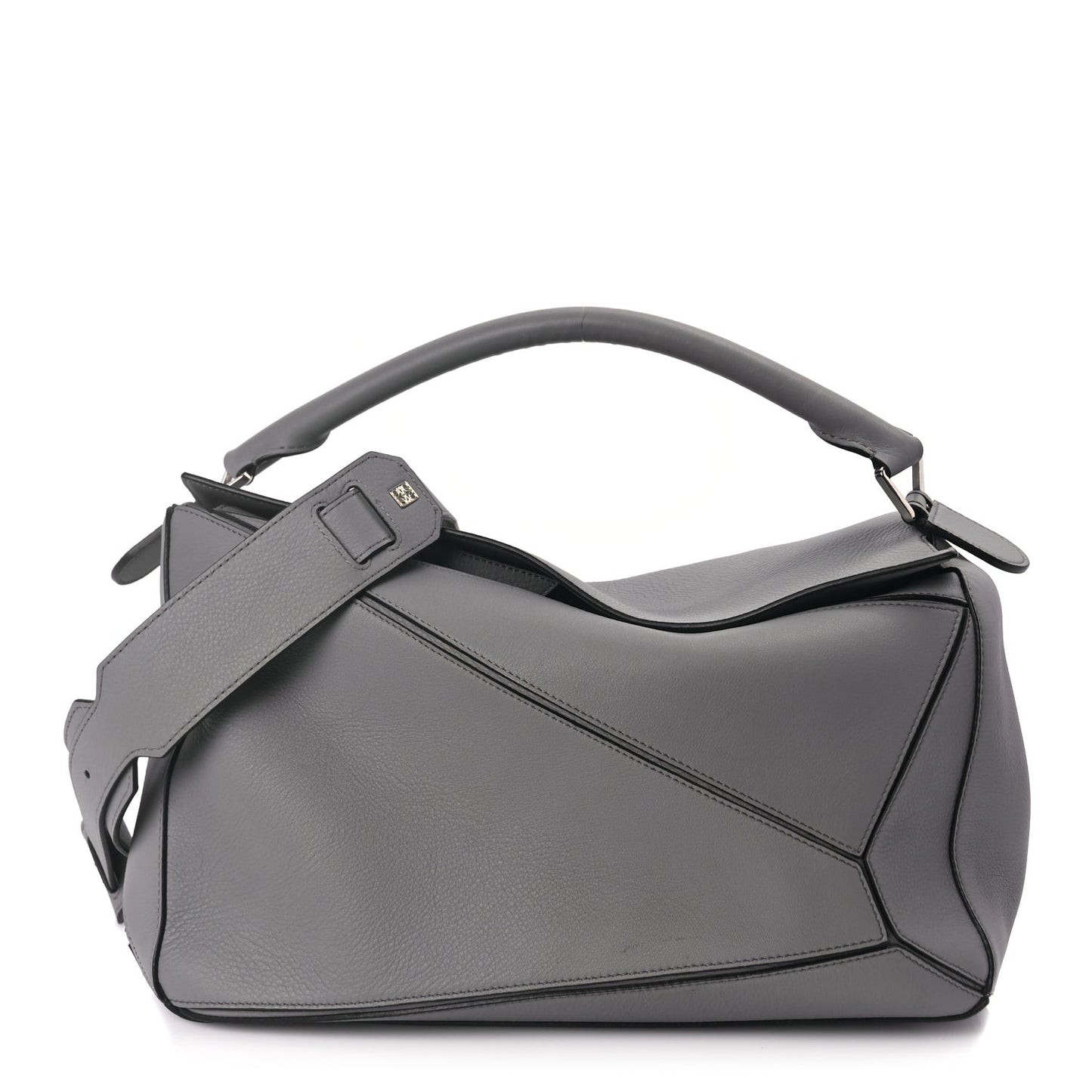Calfskin Large Puzzle Bag Grey